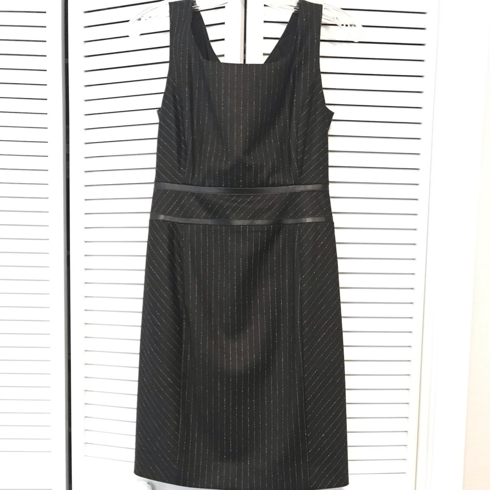 Carlisle Sleeveless Pinstripe Dress, 0, EUC